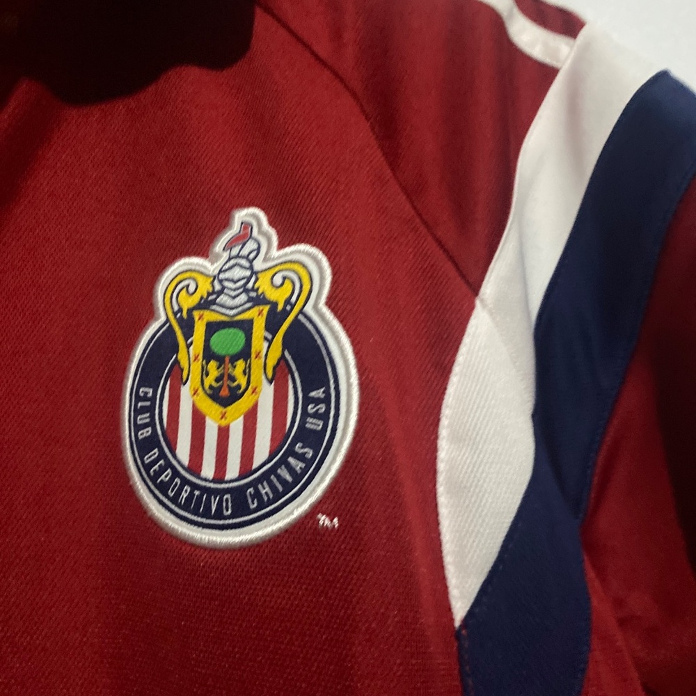 Adidas L Club Deportivo Guadalajara (Chivas) 2007-08 Polo Jersey - Picture 6 of 9
